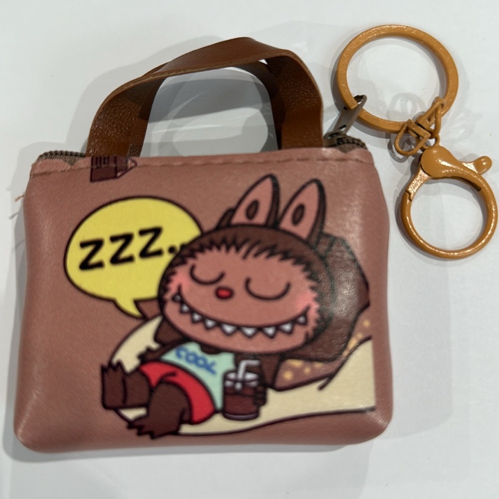 Fashion Labubu Mini Tote for Coin is a Keychain/ Bag Charm